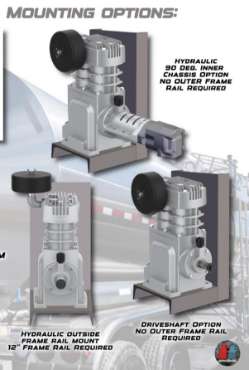 Gardner Denver GD70 Truck Compressor 40 max CFM and HydraChem Replacement Pump - GD70700000300