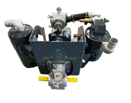 Jurop R260 RV360 LC420 Vacuum Pump Packages w Muffler and Secondary jurop r260 lc420 rv360 truck pump muffler secondarry package