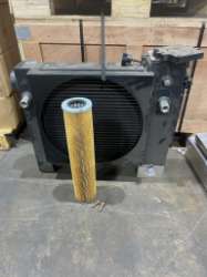 Ledwell 30-60 GPM Heavy-Duty Electric Fan and Hydraulic Box Oil Coolers ledwell vacuum tank truck hydraulic cooler heavy duty, ledwell feed truck transport hydraulic cooler wet kit, ledwell hydraulic fan cooler only or box fan cooler w 8ga reservoir tank 30-60 gpm, oilfield drilling rig ledwell hydraulic oil fan box cooler for sale, ledwell tank truck for sale, ledwell heavy duty hydraulic oil fan box cooler