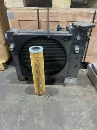 Ledwell 30-60 GPM Heavy-Duty Electric Fan and Hydraulic Box Oil Coolers ledwell vacuum tank truck hydraulic cooler heavy duty, ledwell feed truck transport hydraulic cooler wet kit, ledwell hydraulic fan cooler only or box fan cooler w 8ga reservoir tank 30-60 gpm, oilfield drilling rig ledwell hydraulic oil fan box cooler for sale, ledwell tank truck for sale, ledwell heavy duty hydraulic oil fan box cooler