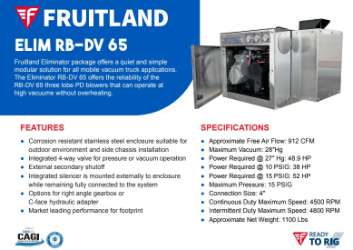 Robuschi RB-DV45 65 85 105 125 145 Blower Packages robuschi rbdv45 rbdv65 rbdv85 rbdv105 rbdv125 rbdv145 preassembled truck blower packages