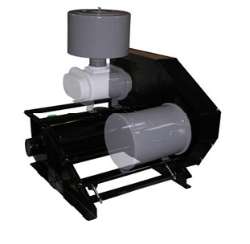 Solberg BBF PD Blower Mount Frames with Integrated Discharge Silencer solberg bbf integrated discharge silencer frames for pd blowers roots pneumatic conveying systems waste water aeration blowers material handling systems